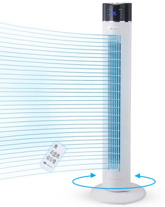 43" Oscillating Tower Fan with air Purifier and Aroma Function
