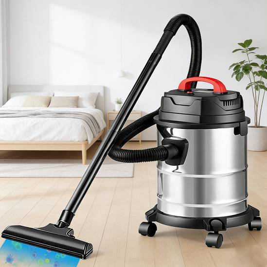 Wet Dry Bagless Cylinder Vacuum Cleaner 20L Capacity
