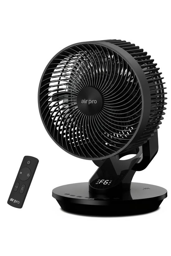 10" Desk Fan SmartVoice & Remote Control - 12H Timer- 6 Speeds