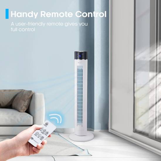 43" Oscillating Tower Fan with air Purifier and Aroma Function