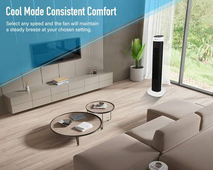 32-inch Oscillating Tower Fan with Timer, Sleep Mode and Remote Control