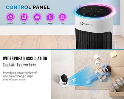 32-inch Oscillating Tower Fan with Timer, Sleep Mode and Remote Control