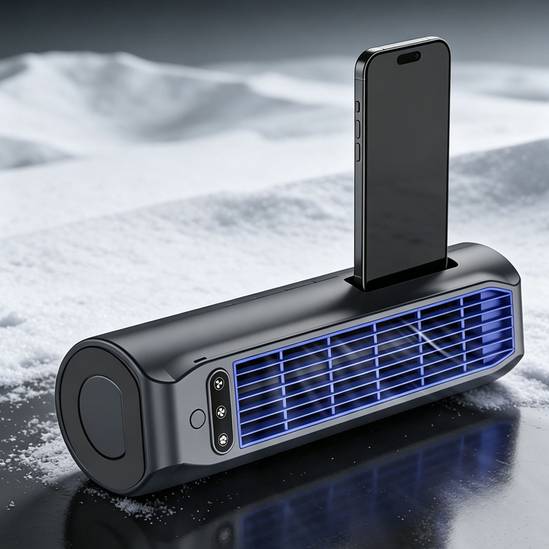 Bladeless Air Conditioner Fan with Phone Holder