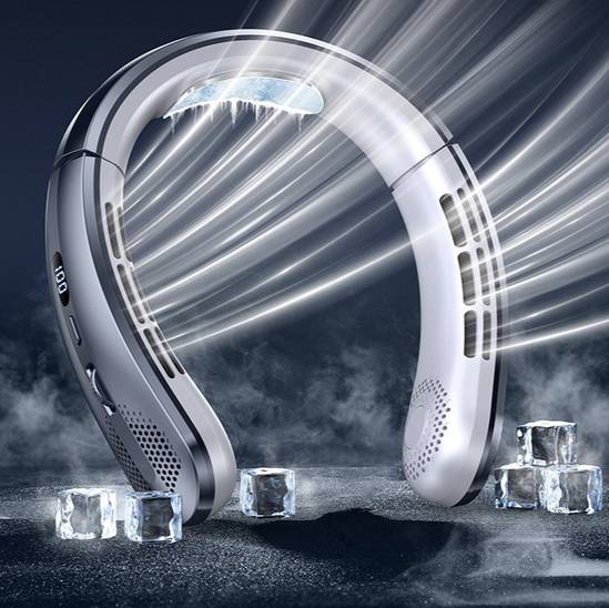 100-Speed Portable Ultra Quiet Bladeless Neck Fan