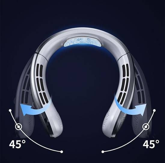 100-Speed Portable Ultra Quiet Bladeless Neck Fan
